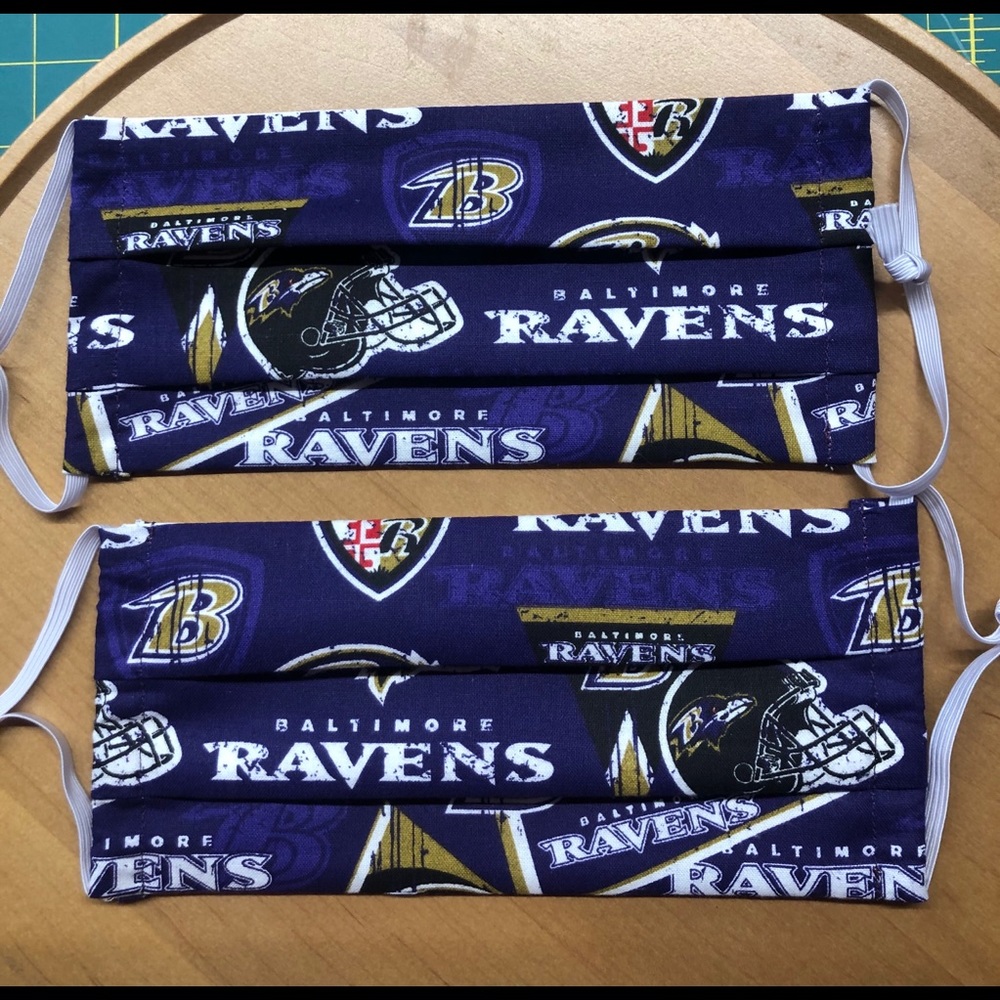 Baltimore Ravens Face Masks Set of 2